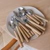 Sélection M Set de couverts façon bois New