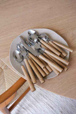 Sélection M Set de couverts façon bois New