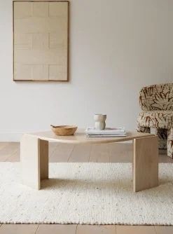 Sélection M Table basse en travertin vintage Best