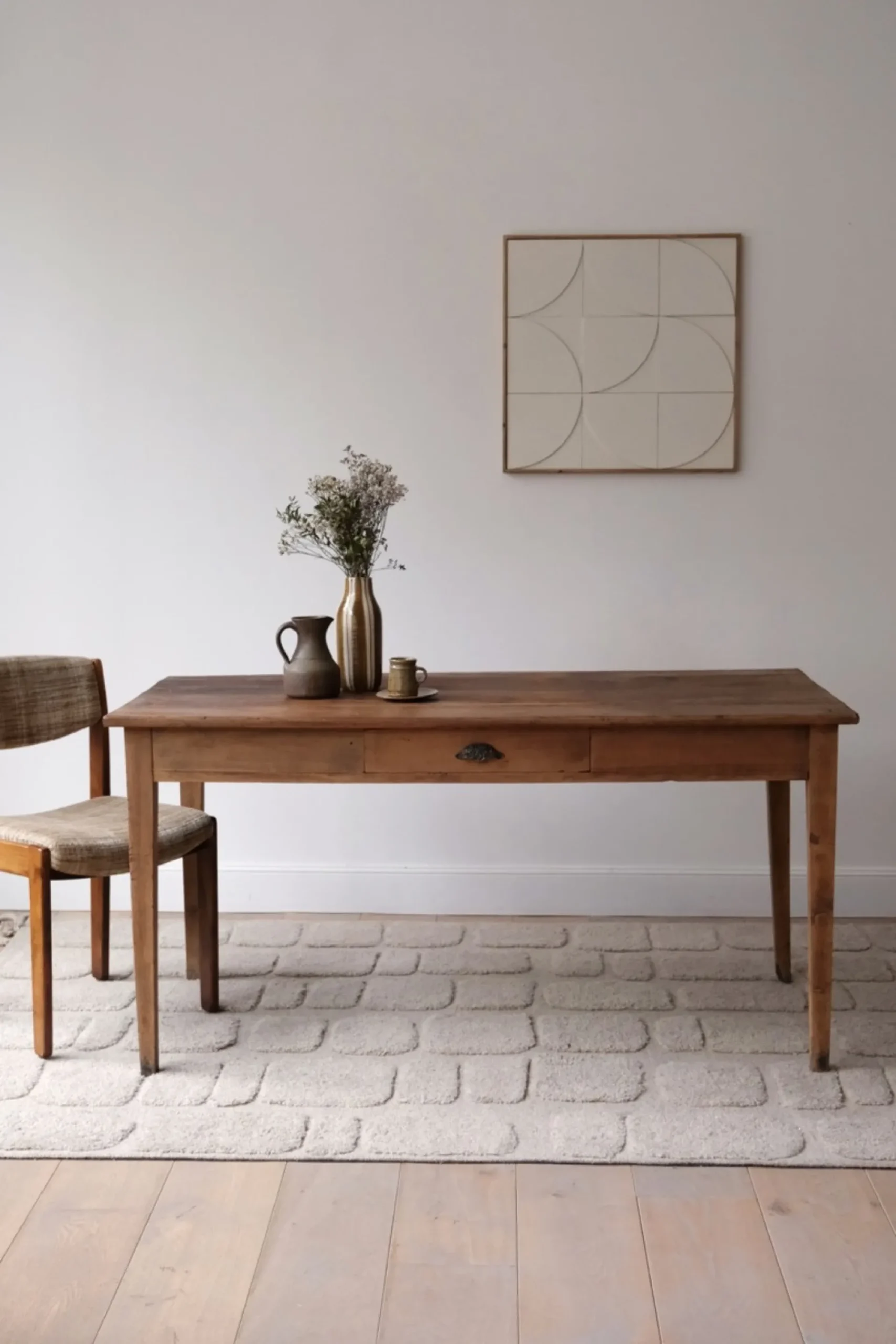 Sélection M Table de ferme ancienne en bois massif Discount