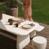 Sélection M Table de jardin en résine blanche New