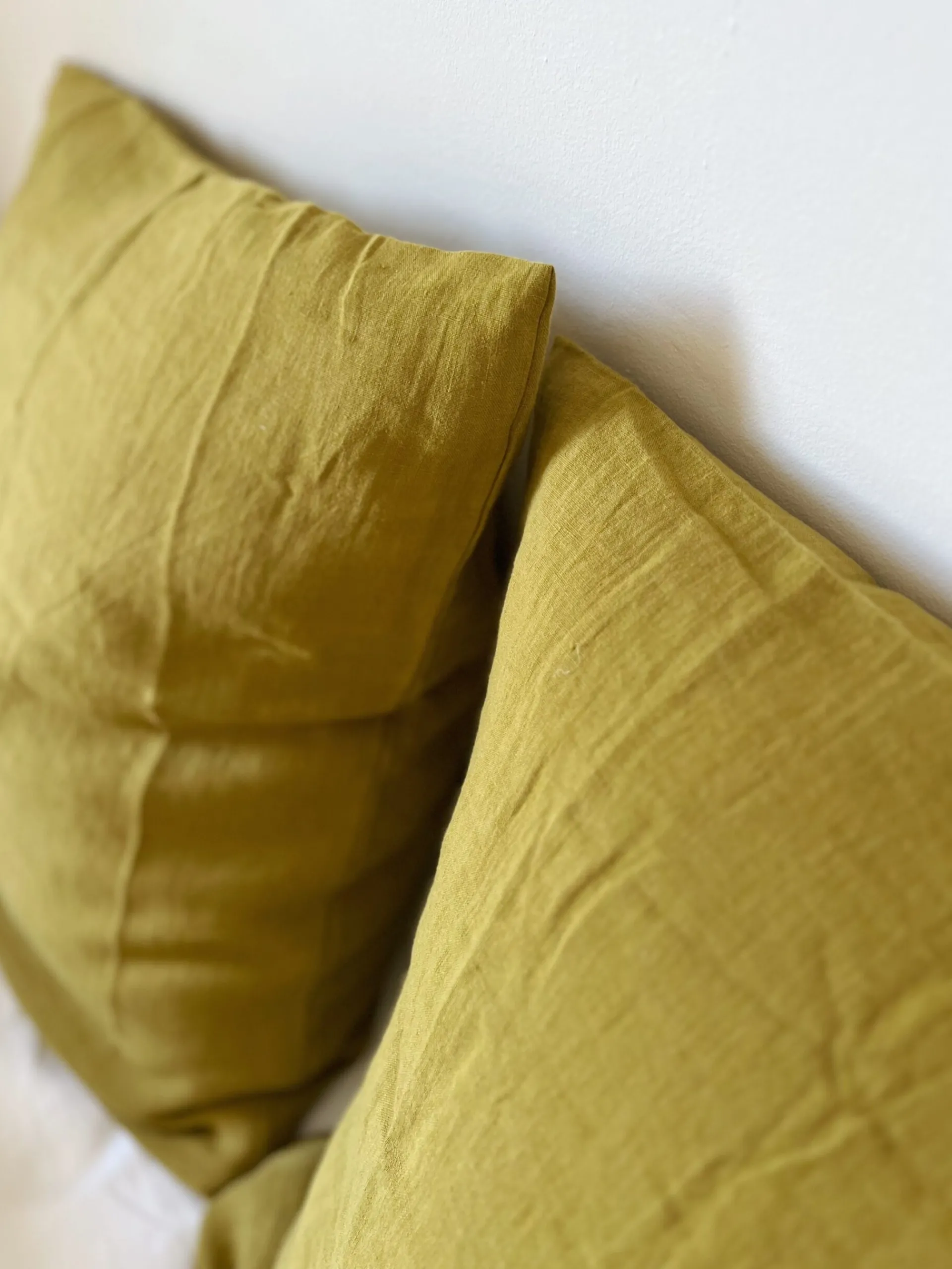 Sélection M Taies d’oreiller en lin lavé / coton – 4 couleurs Clearance