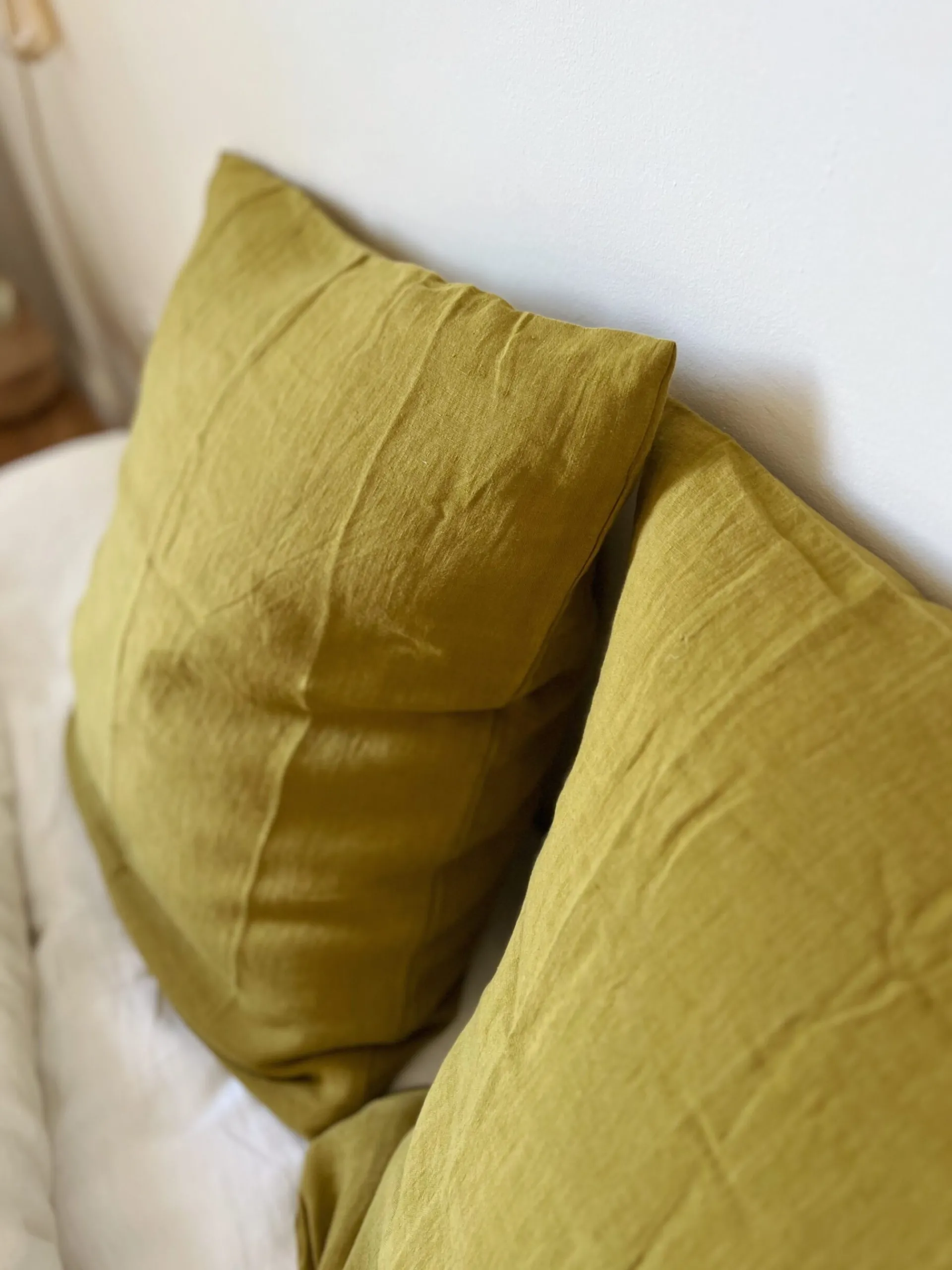 Sélection M Taies d’oreiller en lin lavé / coton – 4 couleurs Clearance