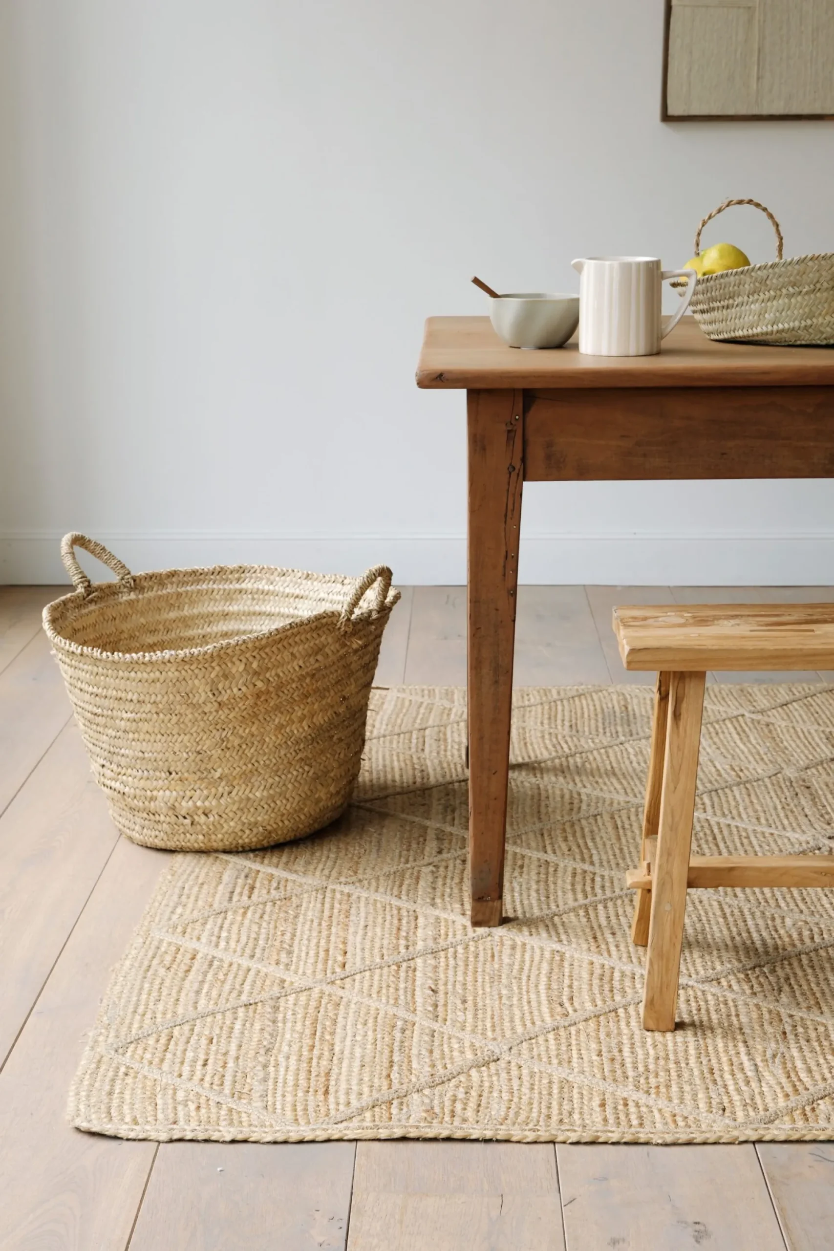 Sélection M Tapis croisillon en jute New