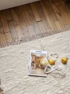 Sélection M Tapis écru unis en coton recyclé 200X300cm Hot