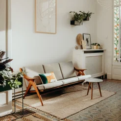 Sélection M Tapis “Luca” beige – coton recyclé New