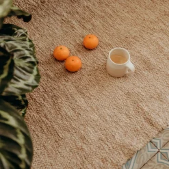 Sélection M Tapis “Luca” beige – coton recyclé New