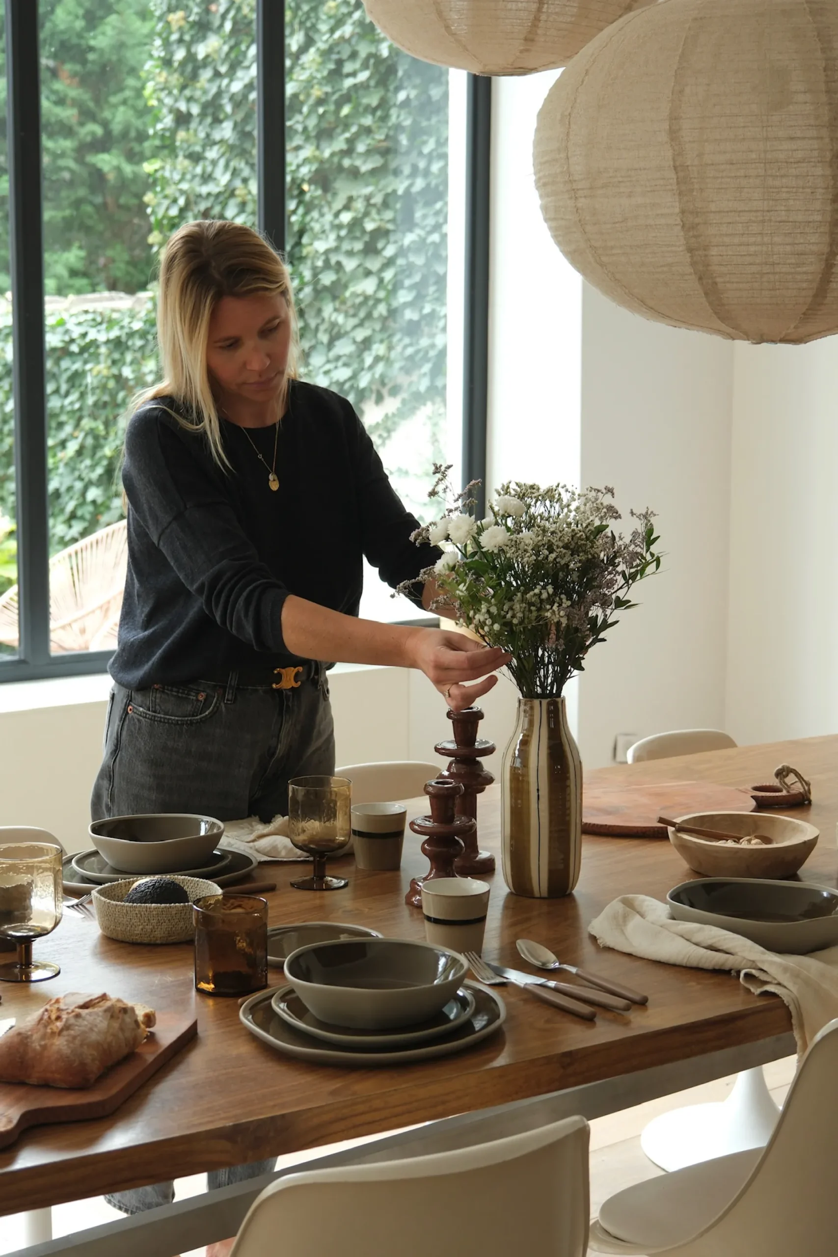 Sélection M Vaisselle en porcelaine olive – collection Mineral