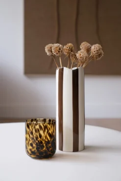 Sélection M Vase cylindrique rayé Hot