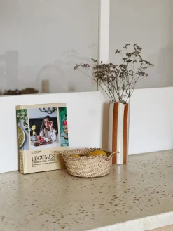 Sélection M Vase cylindrique rayé Hot