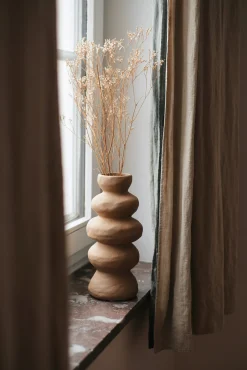 Sélection M Vase en céramique ondulé Clearance