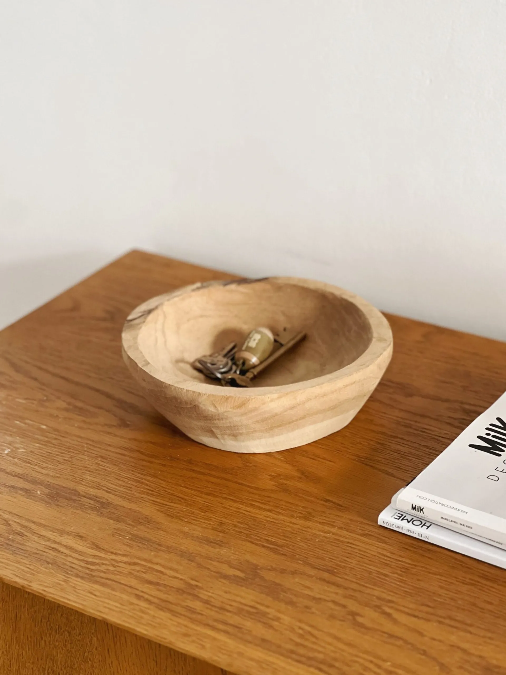 Sélection M Vide poche en bois de teck recyclé Hot